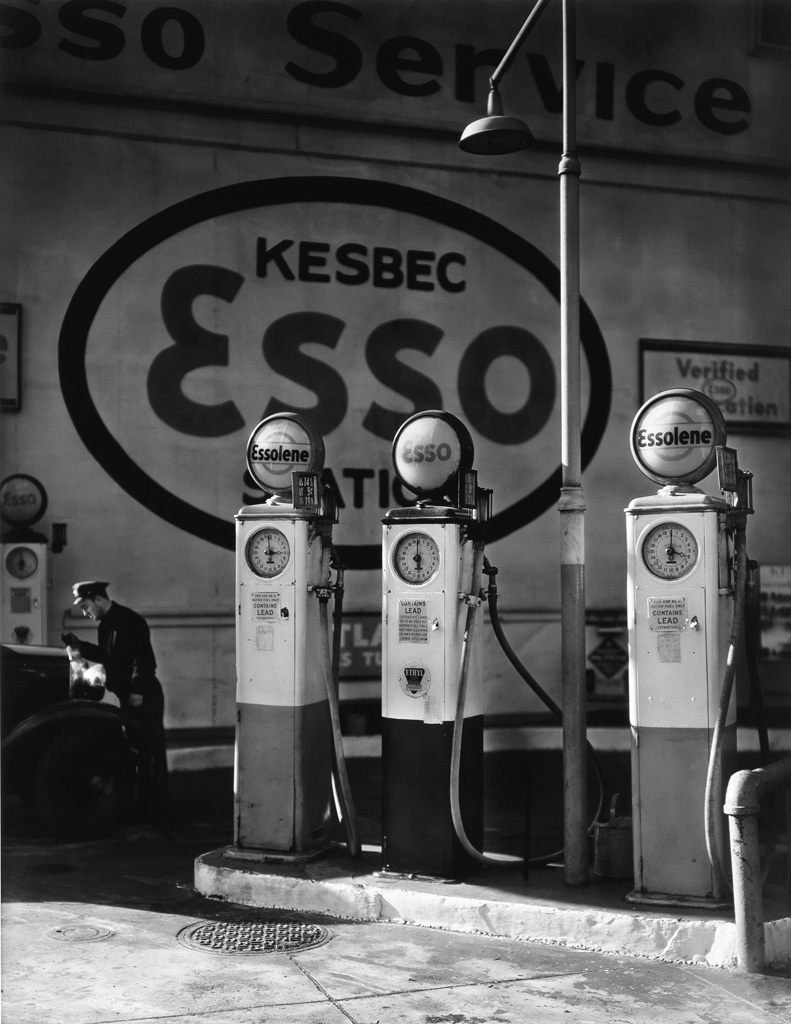 BERENICE ABBOTT (1898-1991) Esso Station at Tenth Avenue.